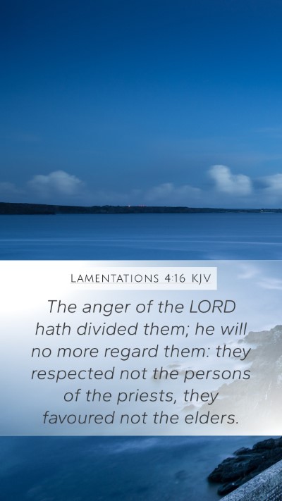 Lamentations 4:16 KJV Bible Verse Image