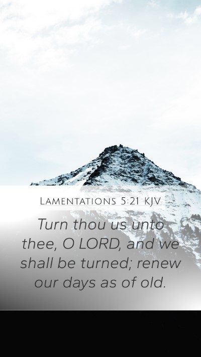 Lamentations 5:21 KJV Bible Verse Image