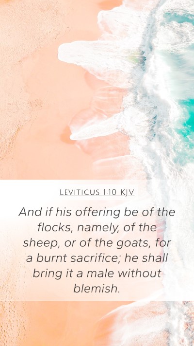Leviticus 1:10 KJV Bible Verse Image
