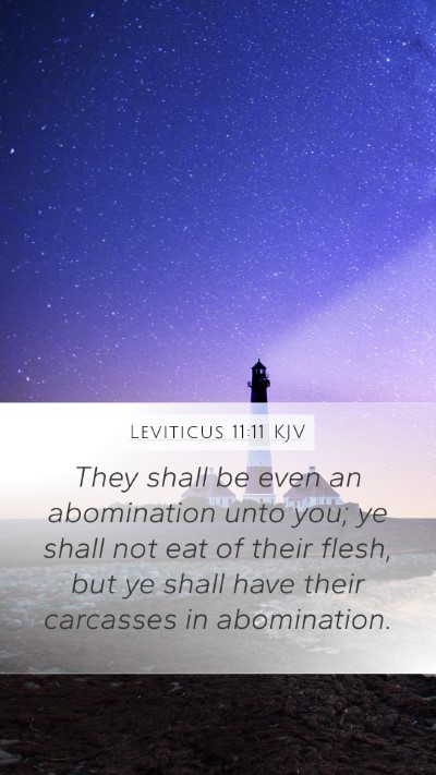 Leviticus 11:11 KJV Bible Verse Image