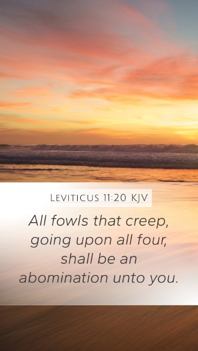 Leviticus 11:20 KJV Bible Verse Image