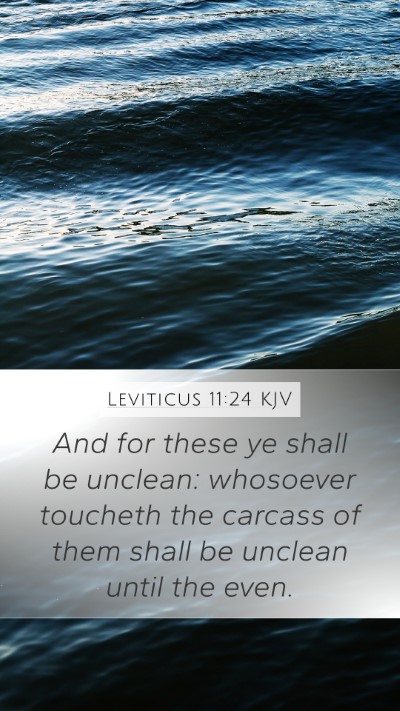 Leviticus 11:24 KJV Bible Verse Image