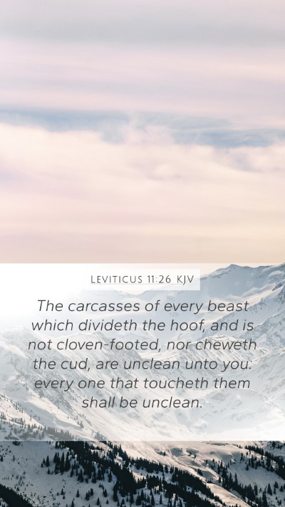 Leviticus 11:26 KJV Bible Verse Image