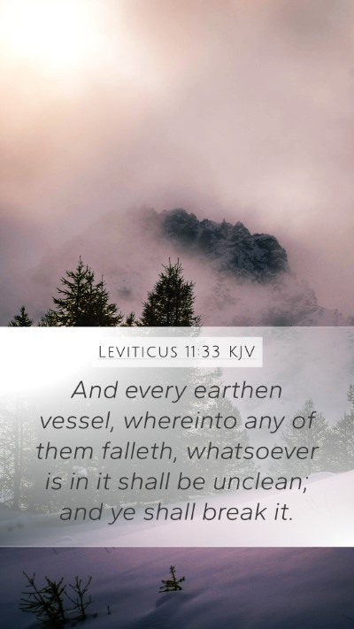 Leviticus 11:33 KJV Bible Verse Image