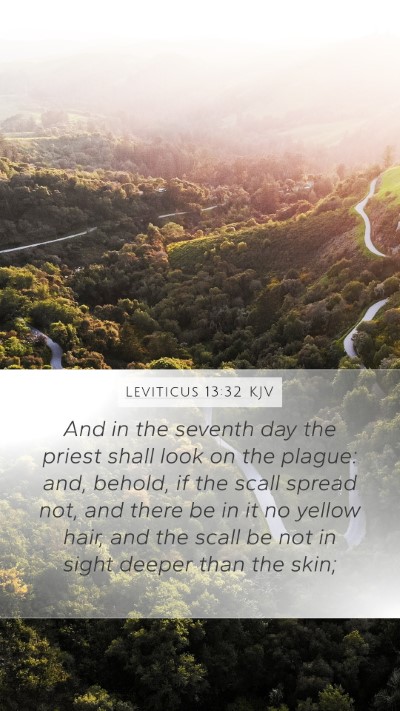 Leviticus 13:32 KJV Mobile Phone Wallpaper - And in the seventh day the priest shall look on - Mobile Bible Verse Wallpaper