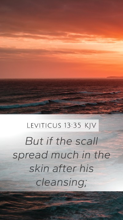 Leviticus 13:35 KJV Bible Verse Image