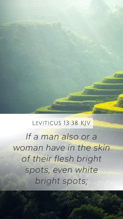 Leviticus 13:38 KJV Mobile Phone Wallpaper - If a man also or a woman have in the skin of - Mobile Bible Verse Wallpaper