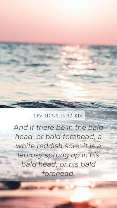 Leviticus 13:42 KJV Bible Verse Image
