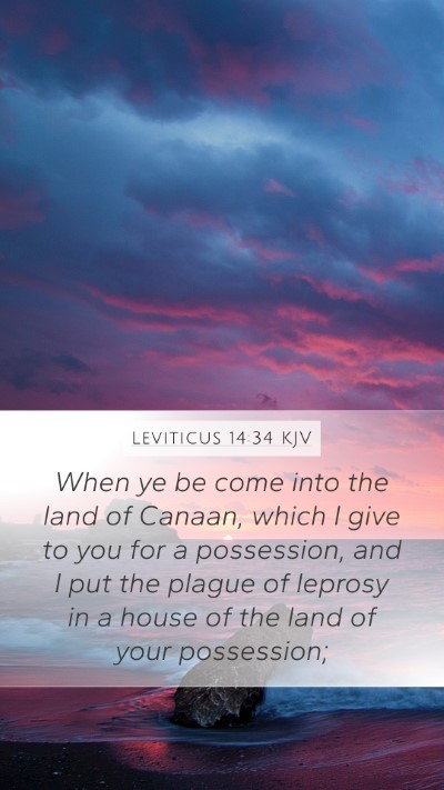 Leviticus 14:34 KJV Bible Verse Image