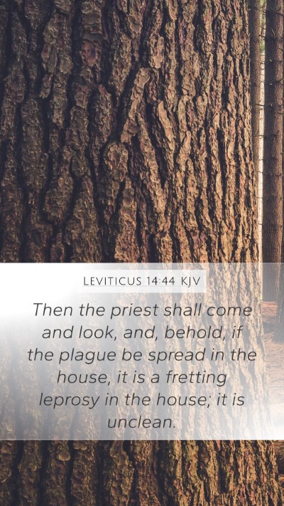 Leviticus 14:44 KJV Bible Verse Image
