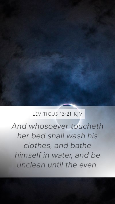 Leviticus 15:21 KJV Bible Verse Image