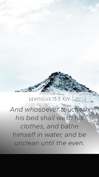 Leviticus 15:5 KJV Bible Verse Image
