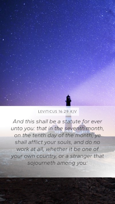 Leviticus 16:29 KJV Bible Verse Image