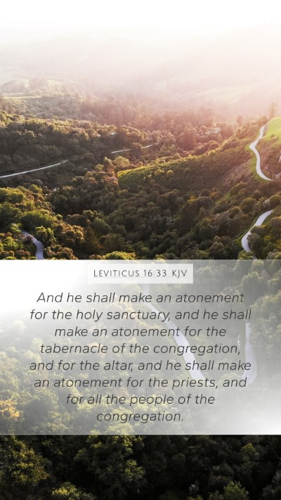 Leviticus 16:33 KJV Bible Verse Image