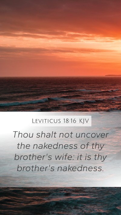 Leviticus 18:16 KJV Bible Verse Image