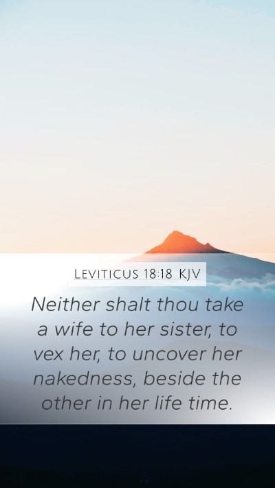 Leviticus 18:18 KJV Bible Verse Image