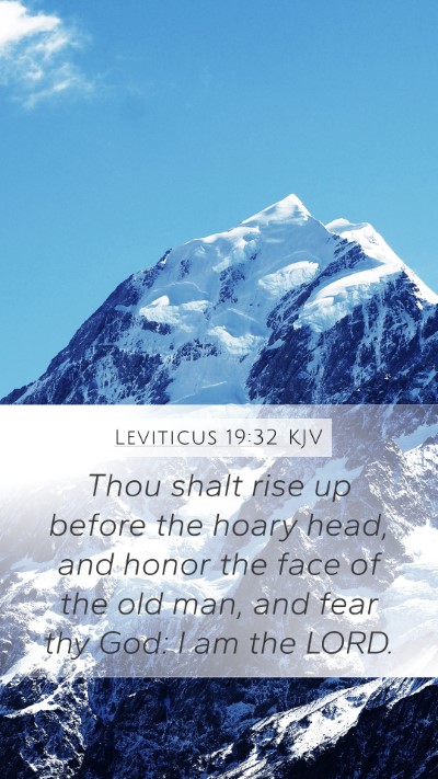 Leviticus 19:32 KJV Bible Verse Image
