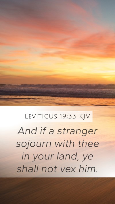 Leviticus 19:33 KJV Bible Verse Image