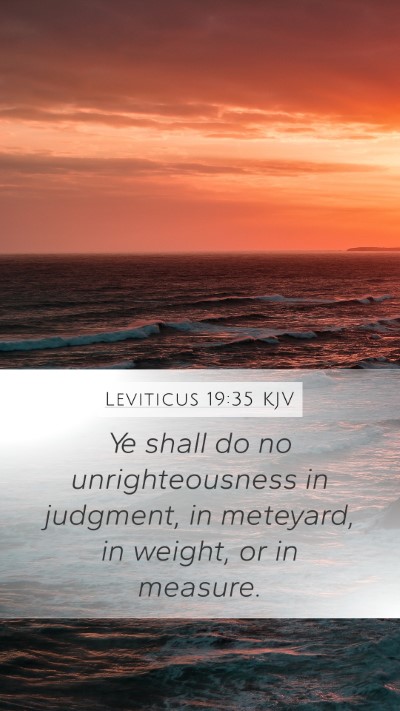 Leviticus 19:35 KJV Bible Verse Image
