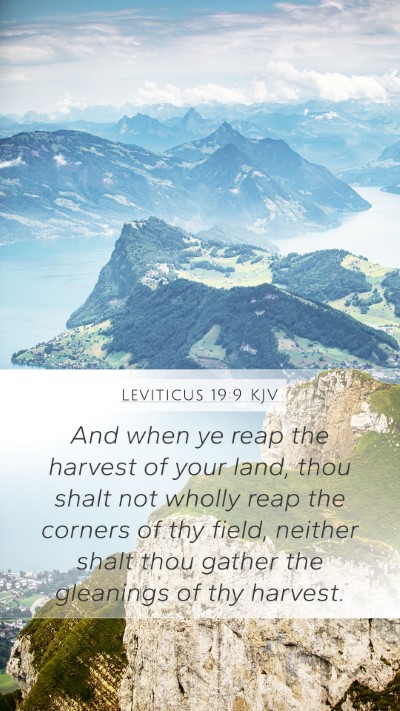 Leviticus 19:9 KJV Bible Verse Image