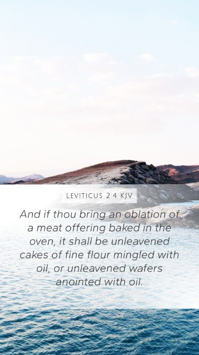Leviticus 2:4 KJV Bible Verse Image
