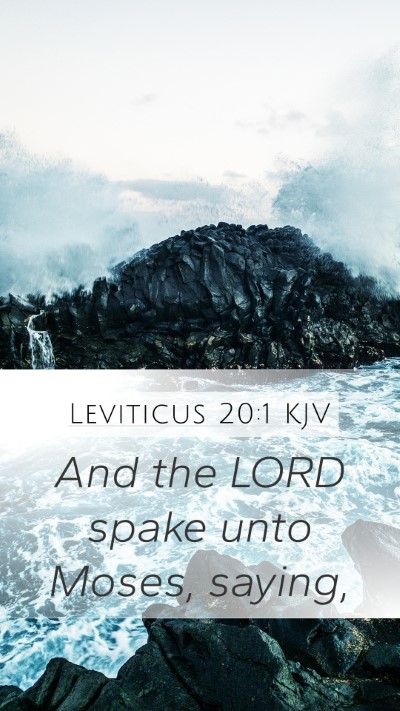 Leviticus 20:1 KJV Bible Verse Image