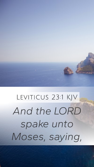 Leviticus 23:1 KJV Bible Verse Image