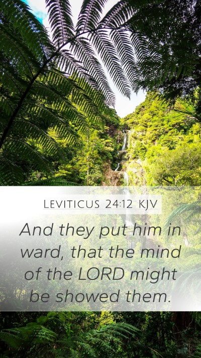 Leviticus 24:12 KJV Bible Verse Image