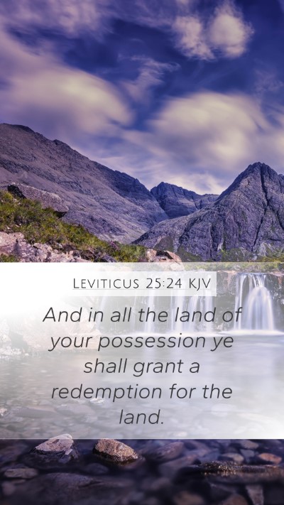 Leviticus 25:24 KJV Bible Verse Image