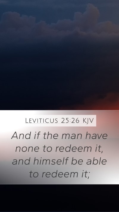 Leviticus 25:26 KJV Bible Verse Image