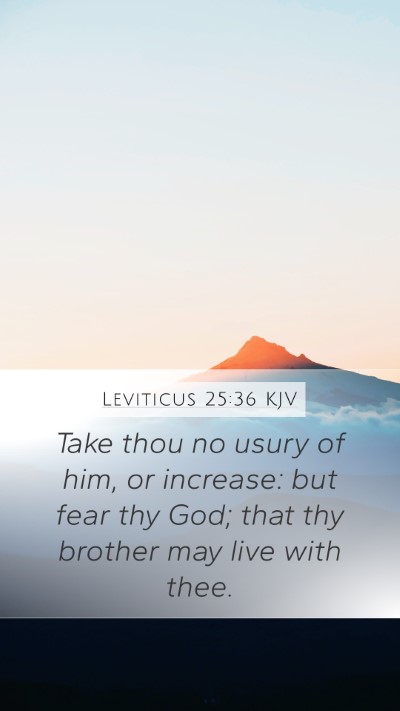 Leviticus 25:36 KJV Bible Verse Image