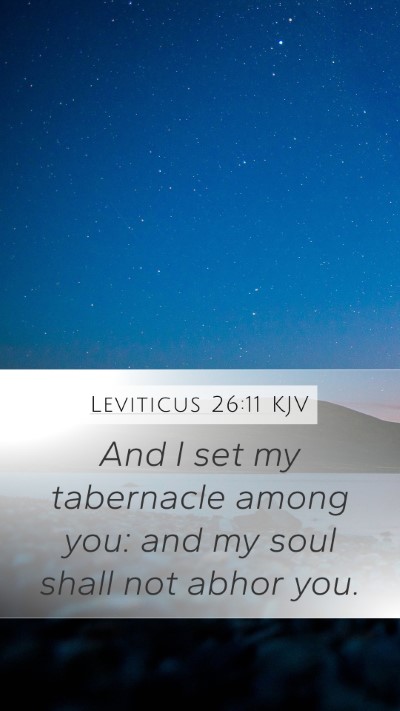 Leviticus 26:11 KJV Bible Verse Image