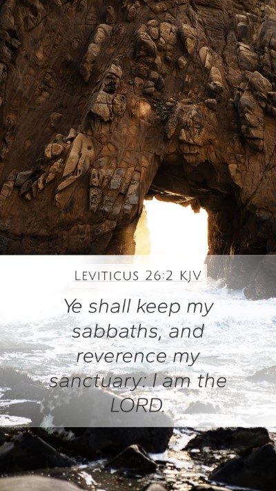 Leviticus 26:2 KJV Bible Verse Image
