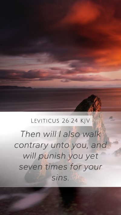 Leviticus 26:24 KJV Bible Verse Image