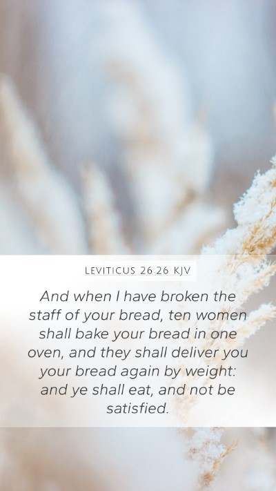 Leviticus 26:26 KJV Bible Verse Image