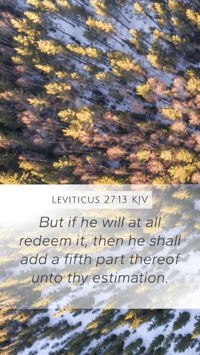 Leviticus 27:13 KJV Bible Verse Image
