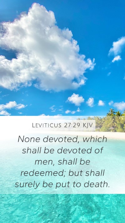 Leviticus 27:29 KJV Bible Verse Image