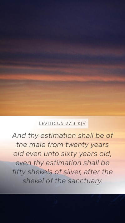 Leviticus 27:3 KJV Bible Verse Image