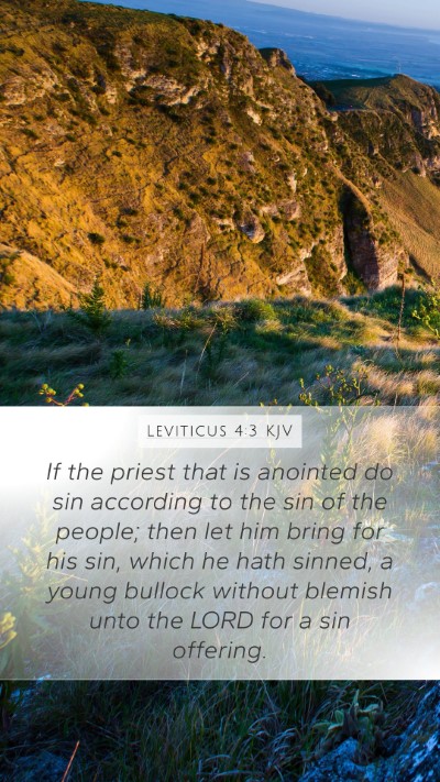 Leviticus 4:3 KJV Bible Verse Image