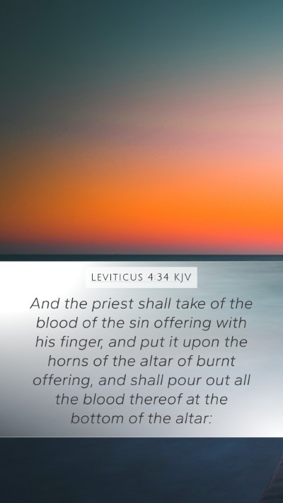 Leviticus 4:34 KJV Bible Verse Image
