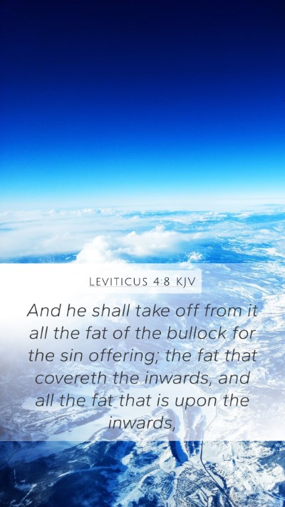 Leviticus 4:8 KJV Bible Verse Image