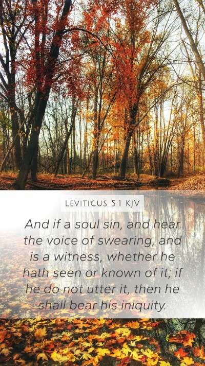 Leviticus 5:1 KJV Bible Verse Image