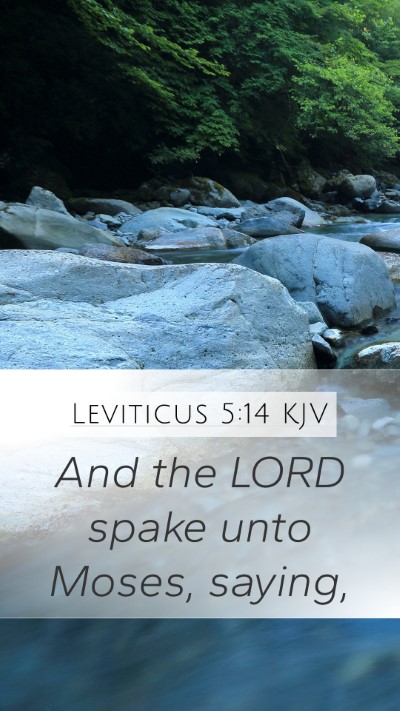 Leviticus 5:14 KJV Bible Verse Image