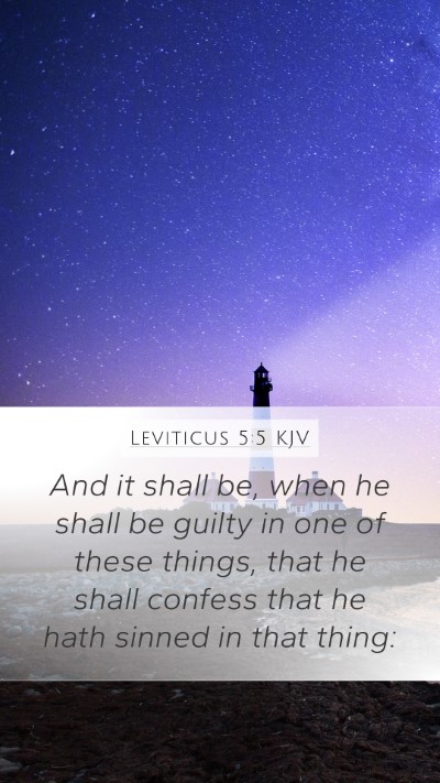 Leviticus 5:5 KJV Bible Verse Image