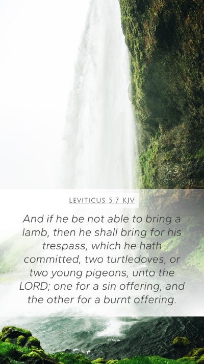 Leviticus 5:7 KJV Bible Verse Image