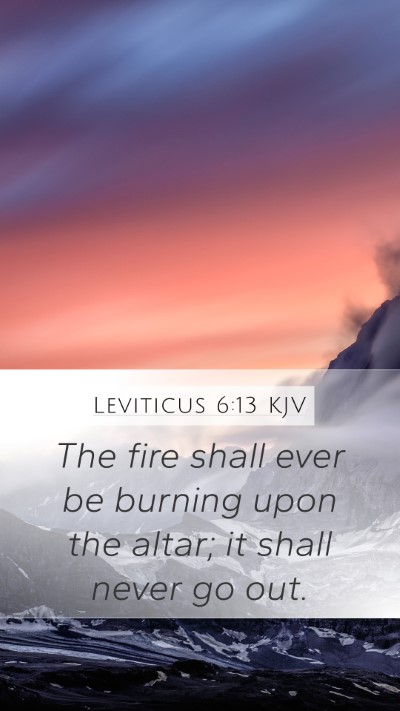 Leviticus 6:13 KJV Bible Verse Image