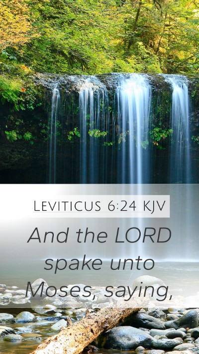 Leviticus 6:24 KJV Bible Verse Image