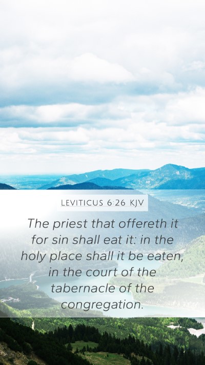 Leviticus 6:26 KJV Bible Verse Image