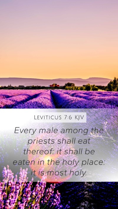 Leviticus 7:6 KJV Bible Verse Image