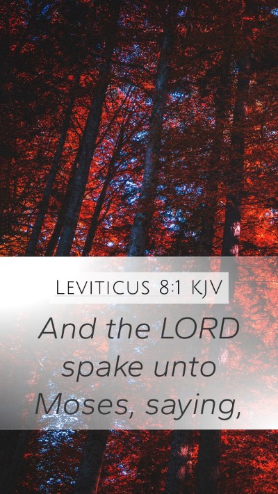 Leviticus 8:1 KJV Bible Verse Image